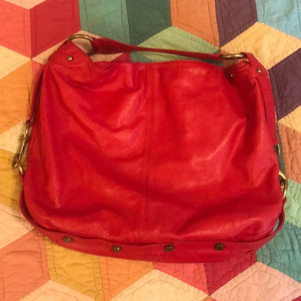 Rebecca Minkoff Nikki Hobo Bag in Red